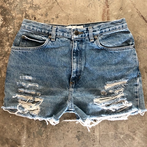 90s Vintage Levi’s Style Cut Off Jean Shorts 4 - Picture 1 of 10